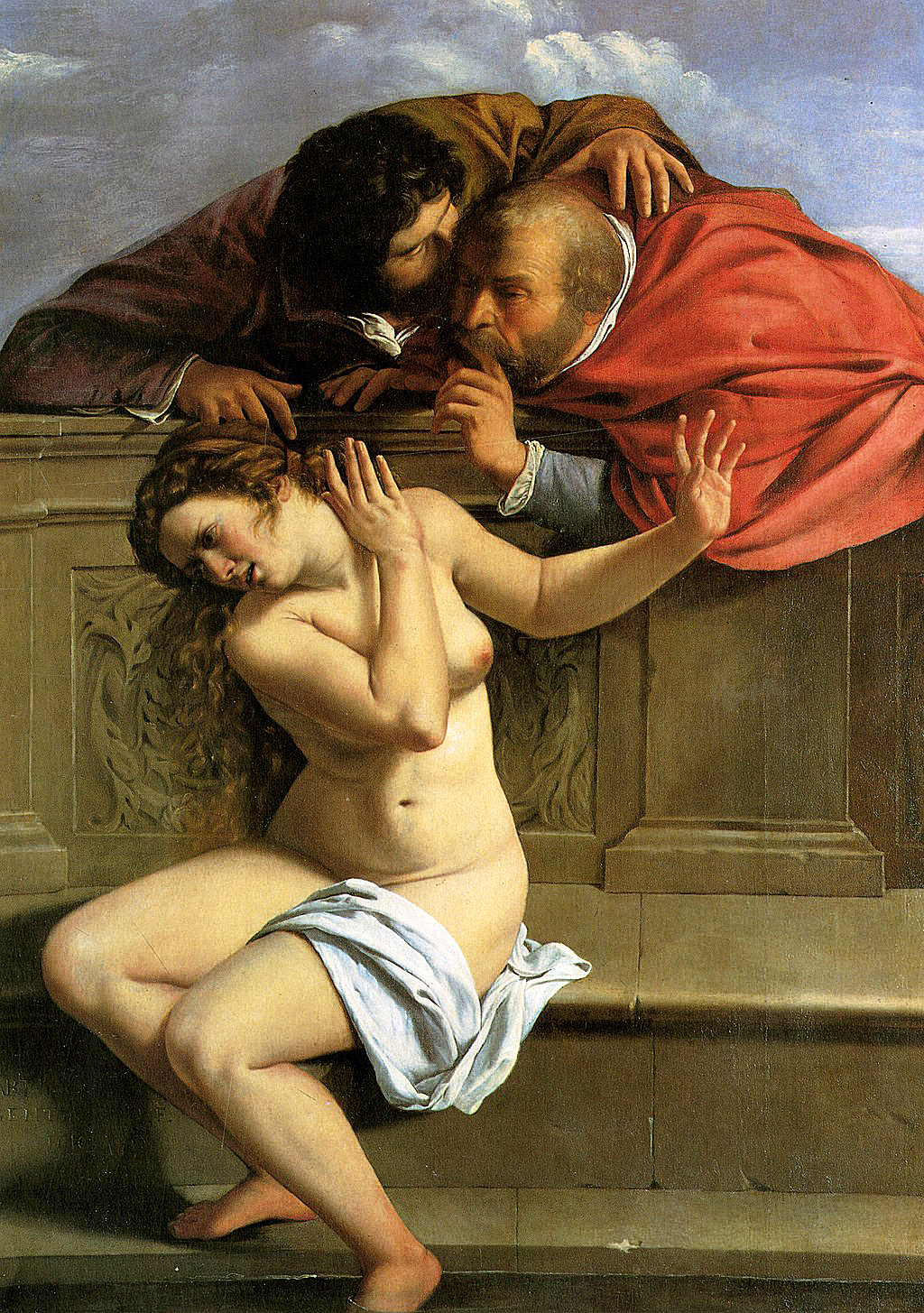 Susanna and the Elders in Detail Artemisia Gentileschi